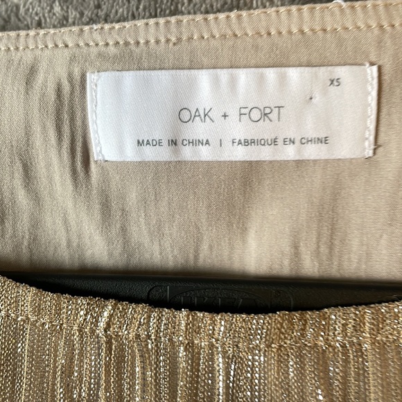 Oak + Fort Gold Glitter Blouse - Picture 3 of 4